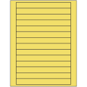 7" x 0.75" Pastel Yellow Rectangular Sheet Labels