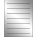 7" x 0.75" Silver Foil Rectangular Sheet Labels