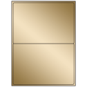 8.4375" x 5.4531" Gold Foil Rectangular Sheet Labels