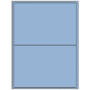 8.4375" x 5.4531" Pastel Blue Rectangular Sheet Labels