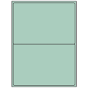 8.4375" x 5.4531" Pastel Green Rectangular Sheet Labels
