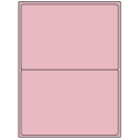 8.4375" x 5.4531" Pastel Pink Rectangular Sheet Labels