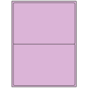 8.4375" x 5.4531" Pastel Purple Rectangular Sheet Labels