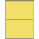 8.4375" x 5.4531" Pastel Yellow Rectangular Sheet Labels
