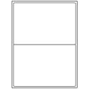 8.4375" x 5.4531" White Polyester Rectangular Sheet Labels