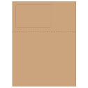 4.75" x 3" Brown Kraft Rectangular Sheet Labels