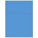 4.75" x 3" Fluorescent Blue Rectangular Sheet Labels