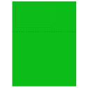 4.75" x 3" Fluorescent Green Rectangular Sheet Labels