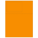 4.75" x 3" Fluorescent Orange Rectangular Sheet Labels