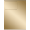 4.75" x 3" Gold Foil Rectangular Sheet Labels
