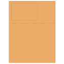 4.75" x 3" Pastel Orange Rectangular Sheet Labels