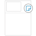 4.75" x 3" White Rectangular Sheet Labels - Removable Adhesive