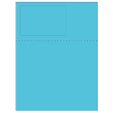 4.75" x 3" Turquoise Rectangular Sheet Labels