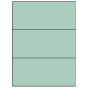 8.5" x 3.666" Pastel Green Rectangular Sheet Labels