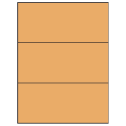 8.5" x 3.666" Pastel Orange Rectangular Sheet Labels