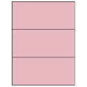 8.5" x 3.666" Pastel Pink Rectangular Sheet Labels