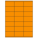2.83" x 1.5" Fluorescent Orange Rectangular Sheet Labels