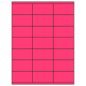 2.83" x 1.5" Fluorescent Pink Rectangular Sheet Labels