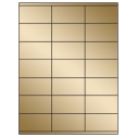 2.83" x 1.5" Gold Foil Rectangular Sheet Labels