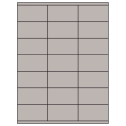 2.83" x 1.5" Gray Rectangular Sheet Labels