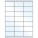 2.83" x 1.5" White Mid Gloss Rectangular Sheet Labels