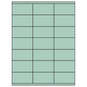2.83" x 1.5" Pastel Green Rectangular Sheet Labels