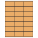 2.83" x 1.5" Pastel Orange Rectangular Sheet Labels