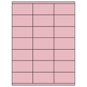 2.83" x 1.5" Pastel Pink Rectangular Sheet Labels