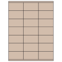 2.83" x 1.5" Pastel Tan Rectangular Sheet Labels