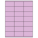2.83" x 1.5" Pastel Purple Rectangular Sheet Labels