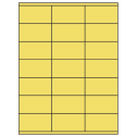 2.83" x 1.5" Pastel Yellow Rectangular Sheet Labels