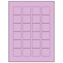 1.5" x 1.5" Pastel Purple Square Sheet Labels
