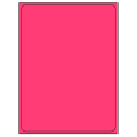 8.375" x 10.875" Fluorescent Pink Rectangular Sheet Labels