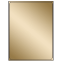 8.375" x 10.875" Gold Foil Rectangular Sheet Labels