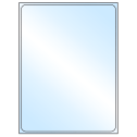 8.375" x 10.875" White Premium High Gloss Rectangular Sheet Labels