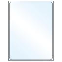 8.375" x 10.875" White Mid Gloss Rectangular Sheet Labels