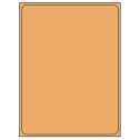 8.375" x 10.875" Pastel Orange Rectangular Sheet Labels