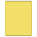 8.375" x 10.875" Pastel Yellow Rectangular Sheet Labels