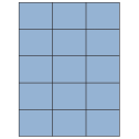 2.83" x 2.2" Pastel Blue Rectangular Sheet Labels