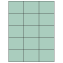 2.83" x 2.2" Pastel Green Rectangular Sheet Labels