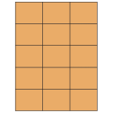 2.83" x 2.2" Pastel Orange Rectangular Sheet Labels