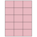 2.83" x 2.2" Pastel Pink Rectangular Sheet Labels