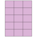 2.83" x 2.2" Pastel Purple Rectangular Sheet Labels
