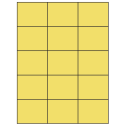 2.83" x 2.2" Pastel Yellow Rectangular Sheet Labels