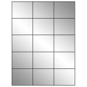2.83" x 2.2" Silver Foil Rectangular Sheet Labels