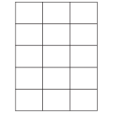 2.83" x 2.2" White Vinyl Drum Rectangular Sheet Labels