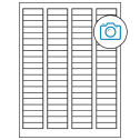1.7225" x 0.5" Photo Gloss Rectangular Sheet Labels