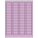 1.7225" x 0.5" Pastel Purple Rectangular Sheet Labels