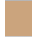 8.5" x 11" Brown Kraft Rectangular Sheet Labels