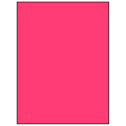 8.5" x 11" Fluorescent Pink Rectangular Sheet Labels